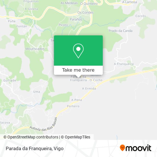 Parada da Franqueira map