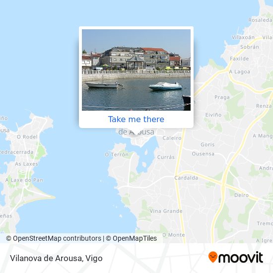 Vilanova de Arousa map