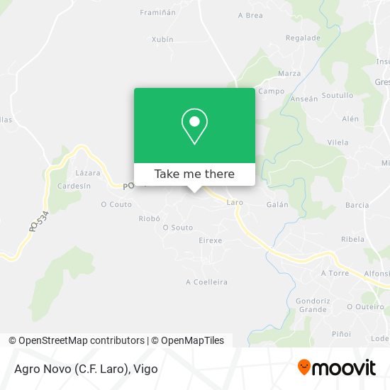 Agro Novo (C.F. Laro) map