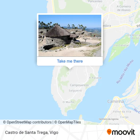 Castro de Santa Trega map