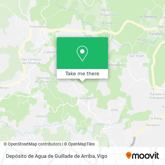 Depósito de Agua de Guillade de Arriba map
