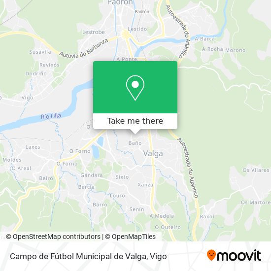 Campo de Fútbol Municipal de Valga map