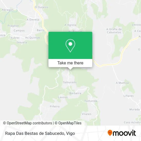Rapa Das Bestas de Sabucedo map