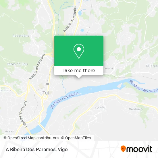 mapa A Ribeira Dos Páramos
