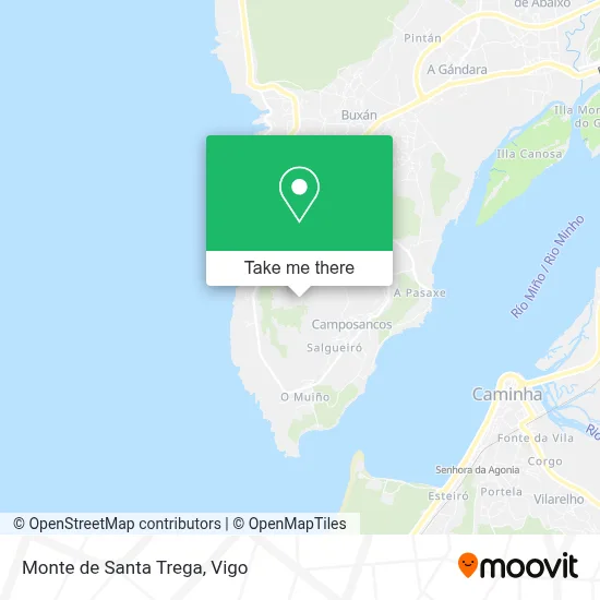 Monte de Santa Trega map