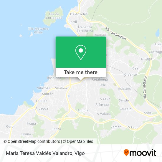 María Teresa Valdés Valandro map