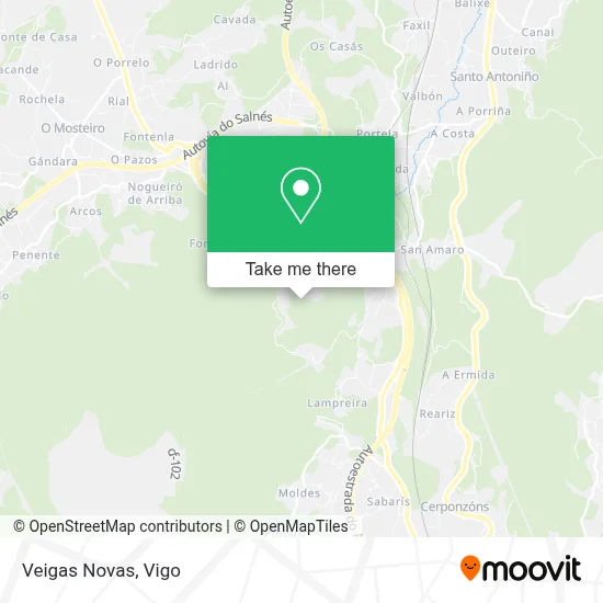 Veigas Novas map