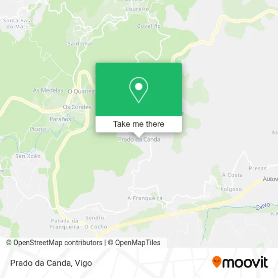 Prado da Canda map
