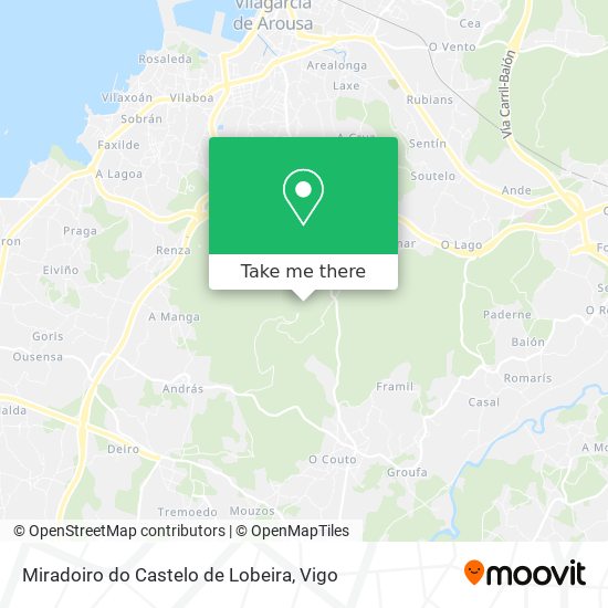 Miradoiro do Castelo de Lobeira map