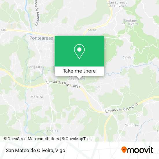 San Mateo de Oliveira map