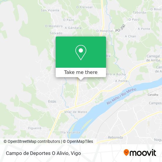 Campo de Deportes O Alivio map