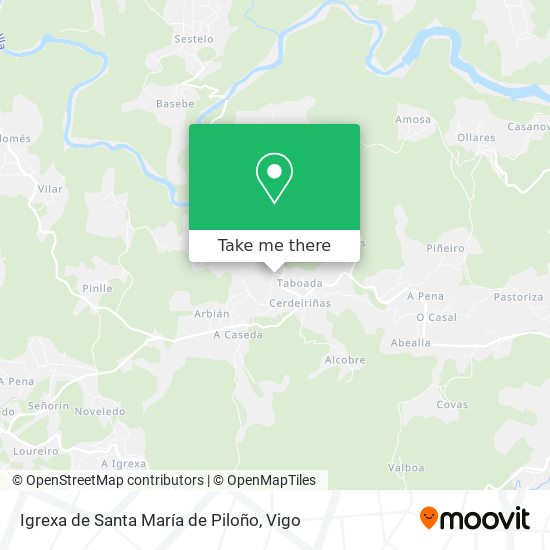 Igrexa de Santa María de Piloño map