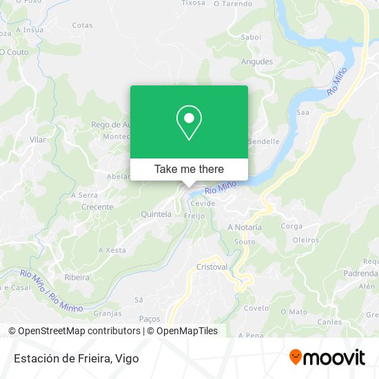 Estación de Frieira map