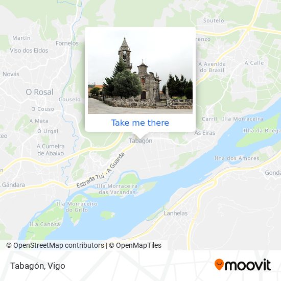 Tabagón map