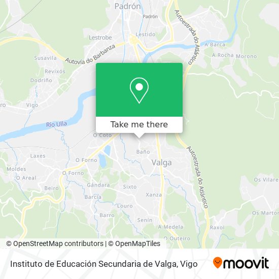 mapa Instituto de Educación Secundaria de Valga