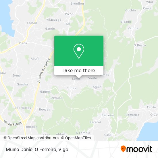 Muíño Daniel O Ferreiro map