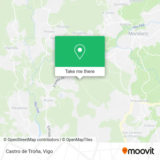 Castro de Troña map