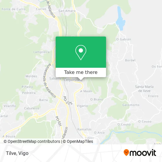 Tilve map