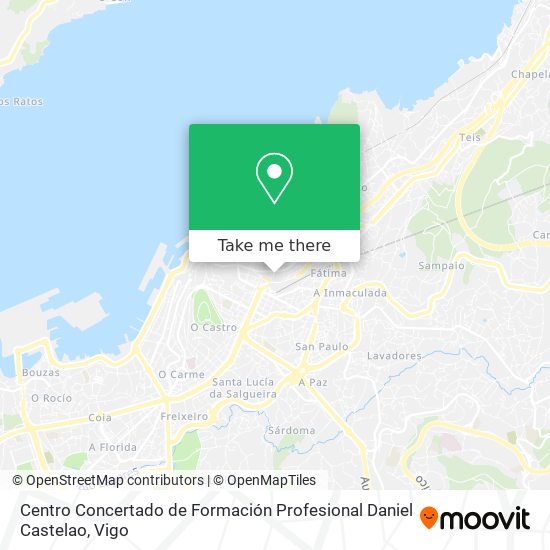 mapa Centro Concertado de Formación Profesional Daniel Castelao
