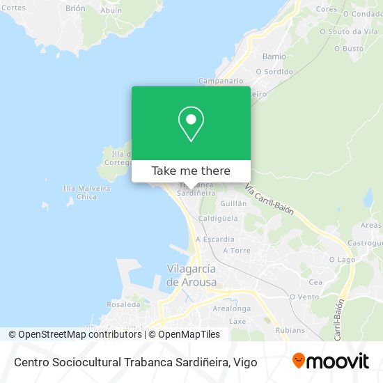 Centro Sociocultural Trabanca Sardiñeira map