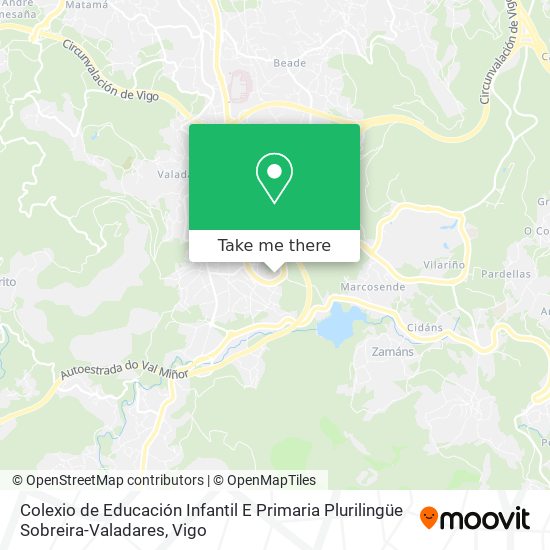 Colexio de Educación Infantil E Primaria Plurilingüe Sobreira-Valadares map