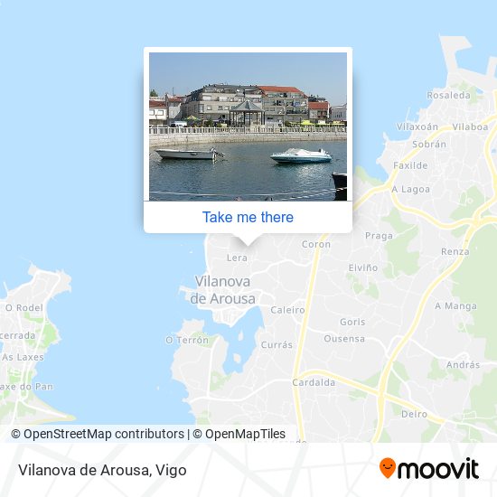 mapa Vilanova de Arousa