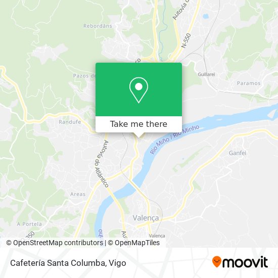 Cafetería Santa Columba map