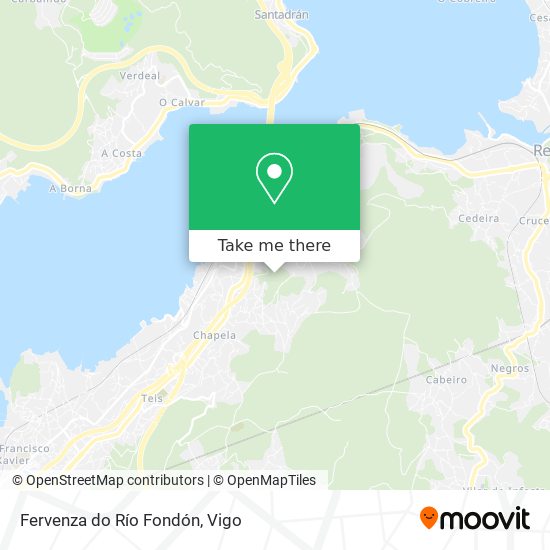 Fervenza do Río Fondón map