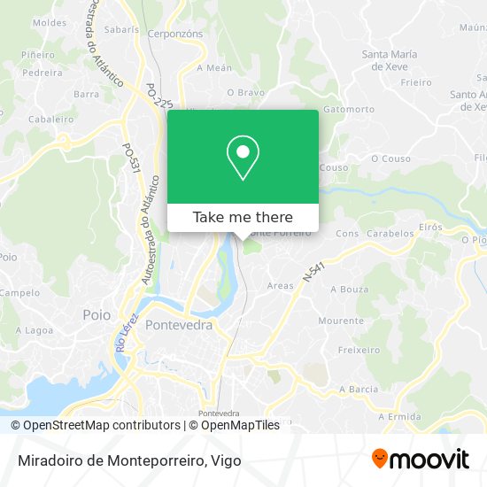 Miradoiro de Monteporreiro map