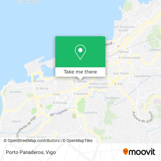 Porto Panaderos map
