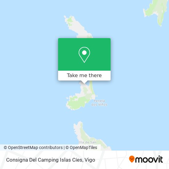 Consigna Del Camping Islas Cíes map
