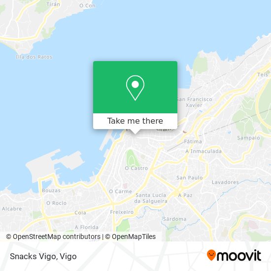 Snacks Vigo map