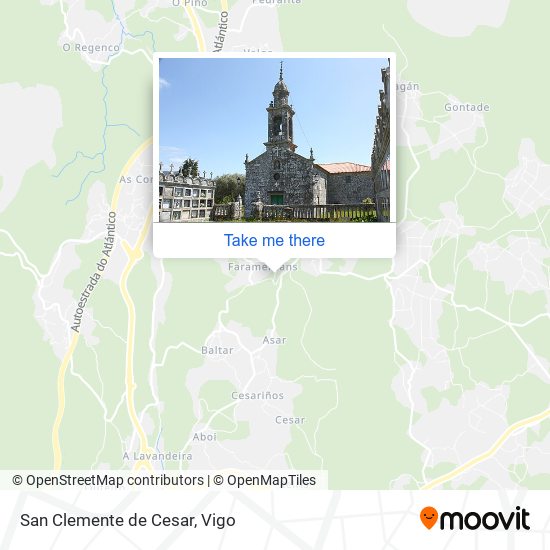 San Clemente de Cesar map