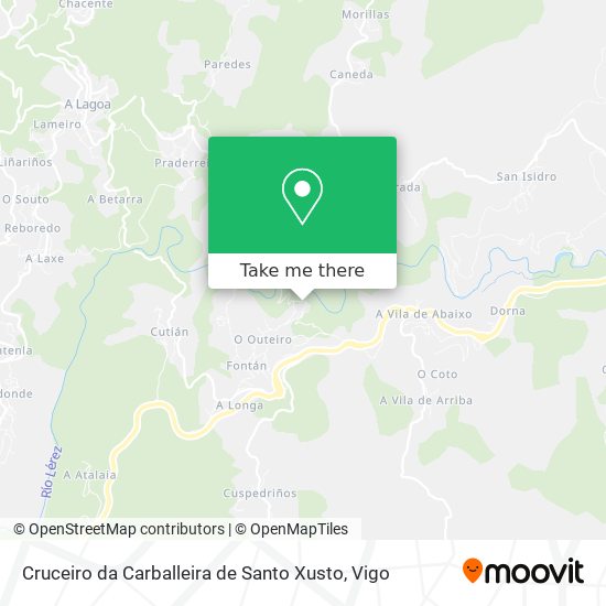 Cruceiro da Carballeira de Santo Xusto map