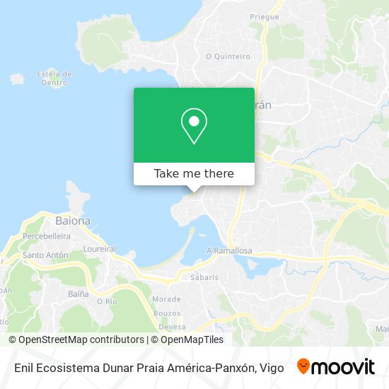 Enil Ecosistema Dunar Praia América-Panxón map