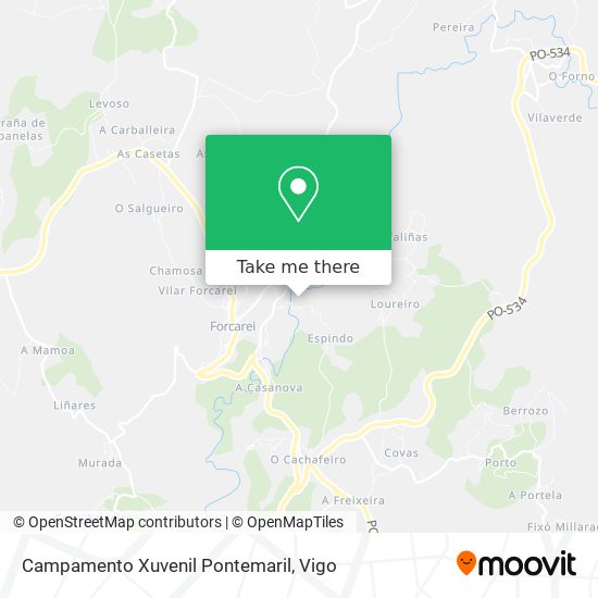 Campamento Xuvenil Pontemaril map