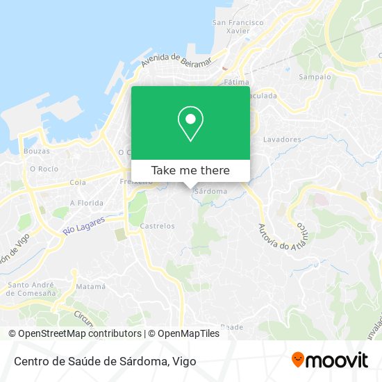 Centro de Saúde de Sárdoma map