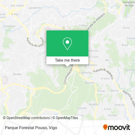 Parque Forestal Pouso map
