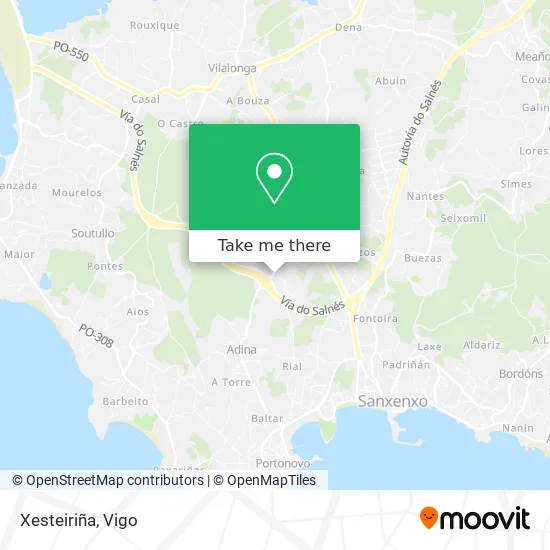 Xesteiriña map
