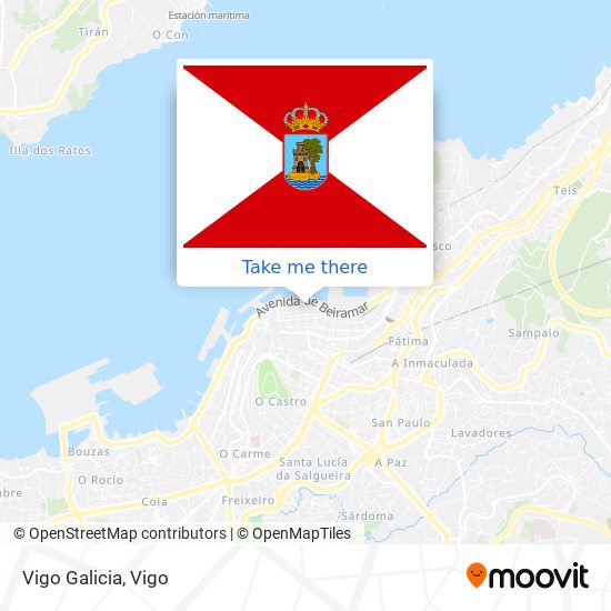 Vigo Galicia map