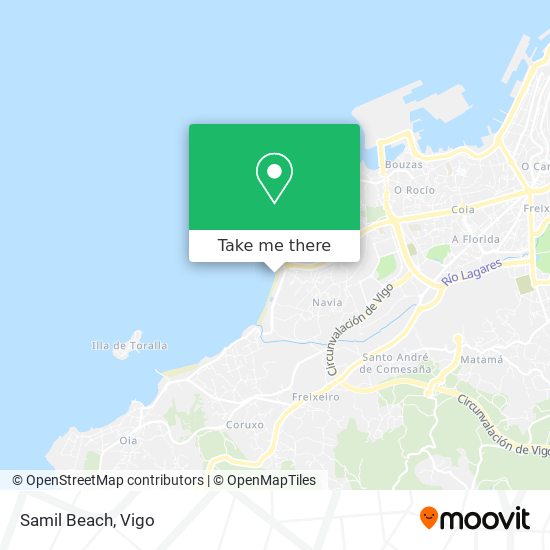 Samil Beach map