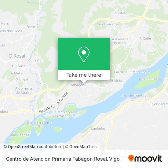 Centro de Atención Primaria Tabagon-Rosal map