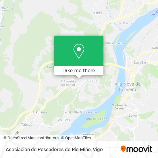 Asociación de Pescadores do Rio Miño map