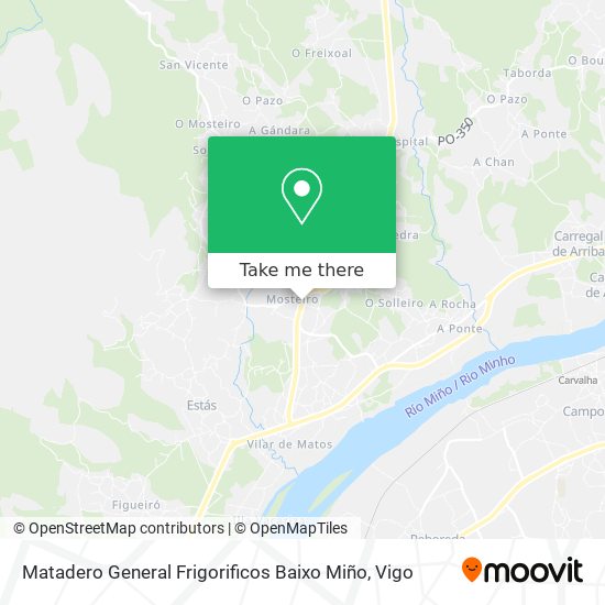 Matadero General Frigorificos Baixo Miño map