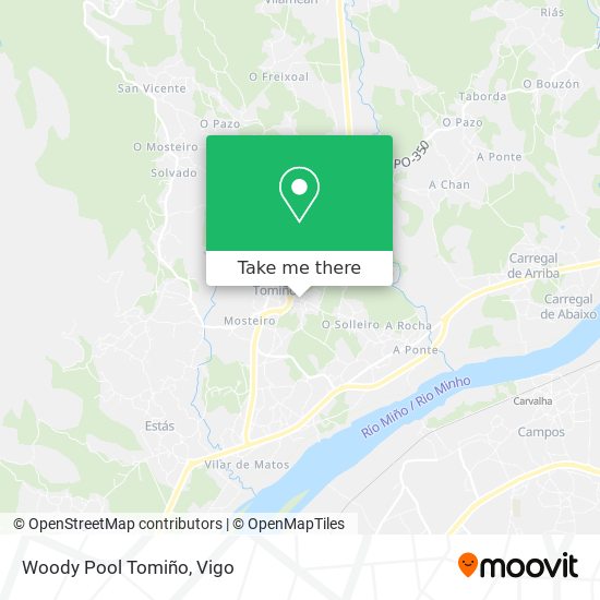 Woody Pool Tomiño map