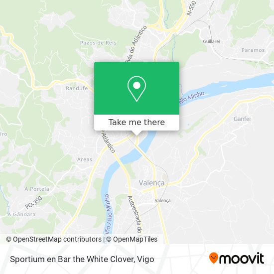 Sportium en Bar the White Clover map