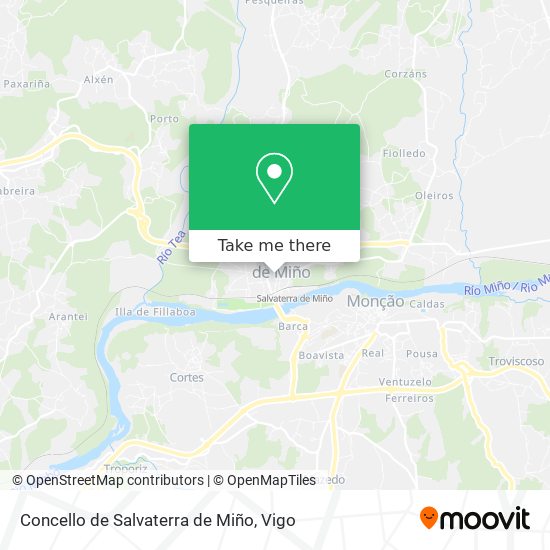 Concello de Salvaterra de Miño map