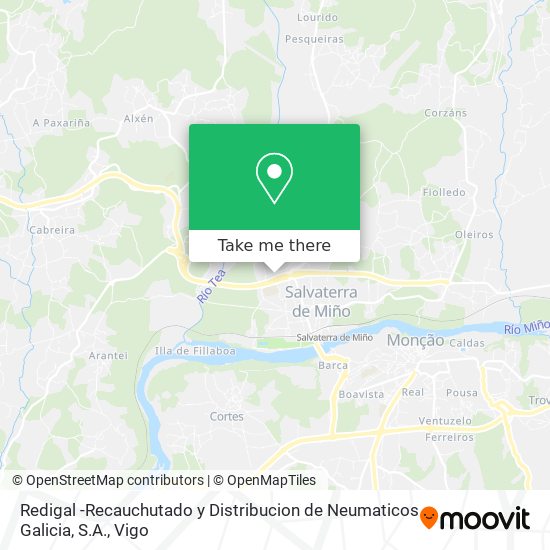 Redigal -Recauchutado y Distribucion de Neumaticos Galicia, S.A. map