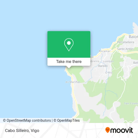 Cabo Silleiro map