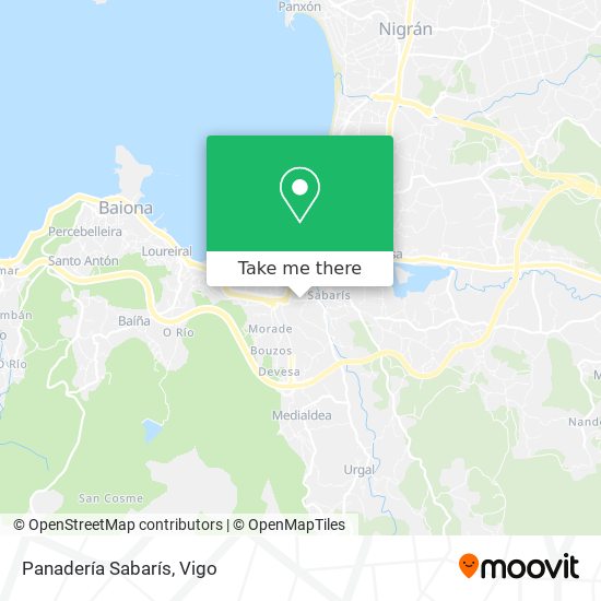 Panadería Sabarís map